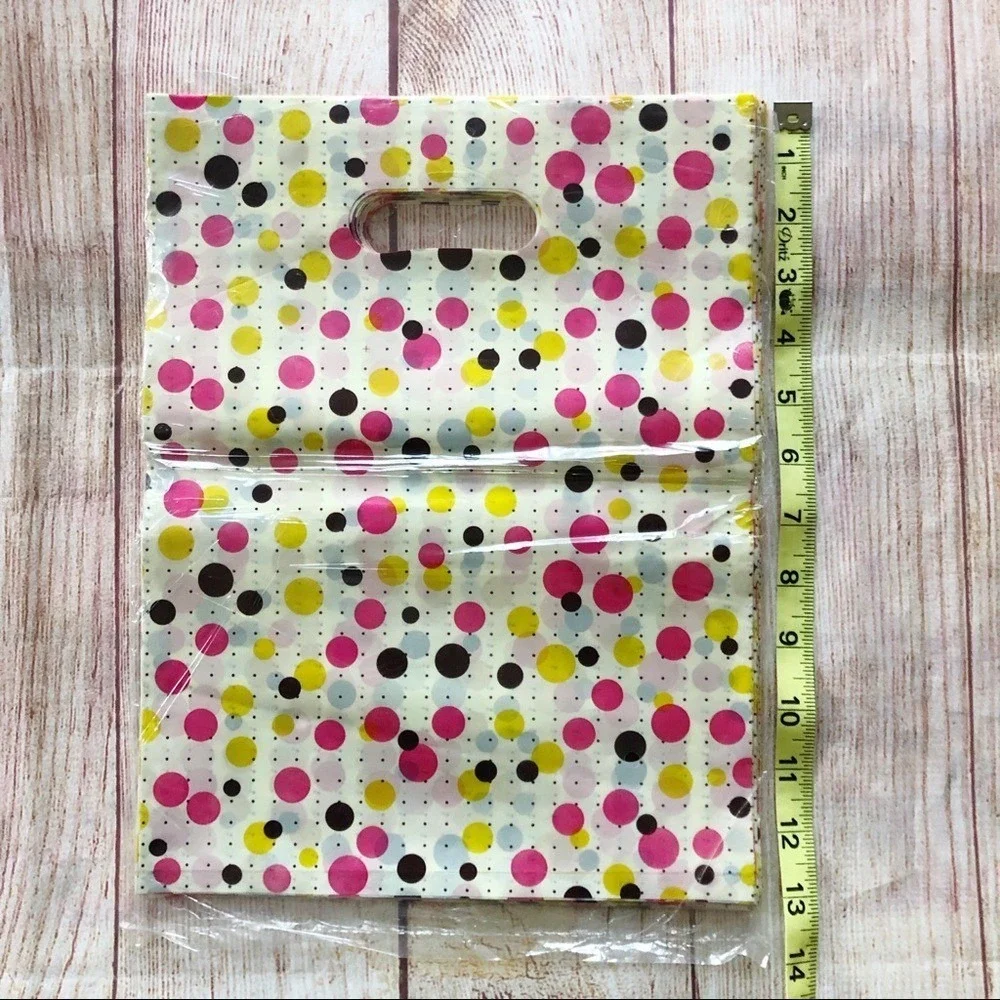 Colorful‎ Polka Dot Gift Bags | Party Favor Treat Bags w/ Handles | 47 Bags